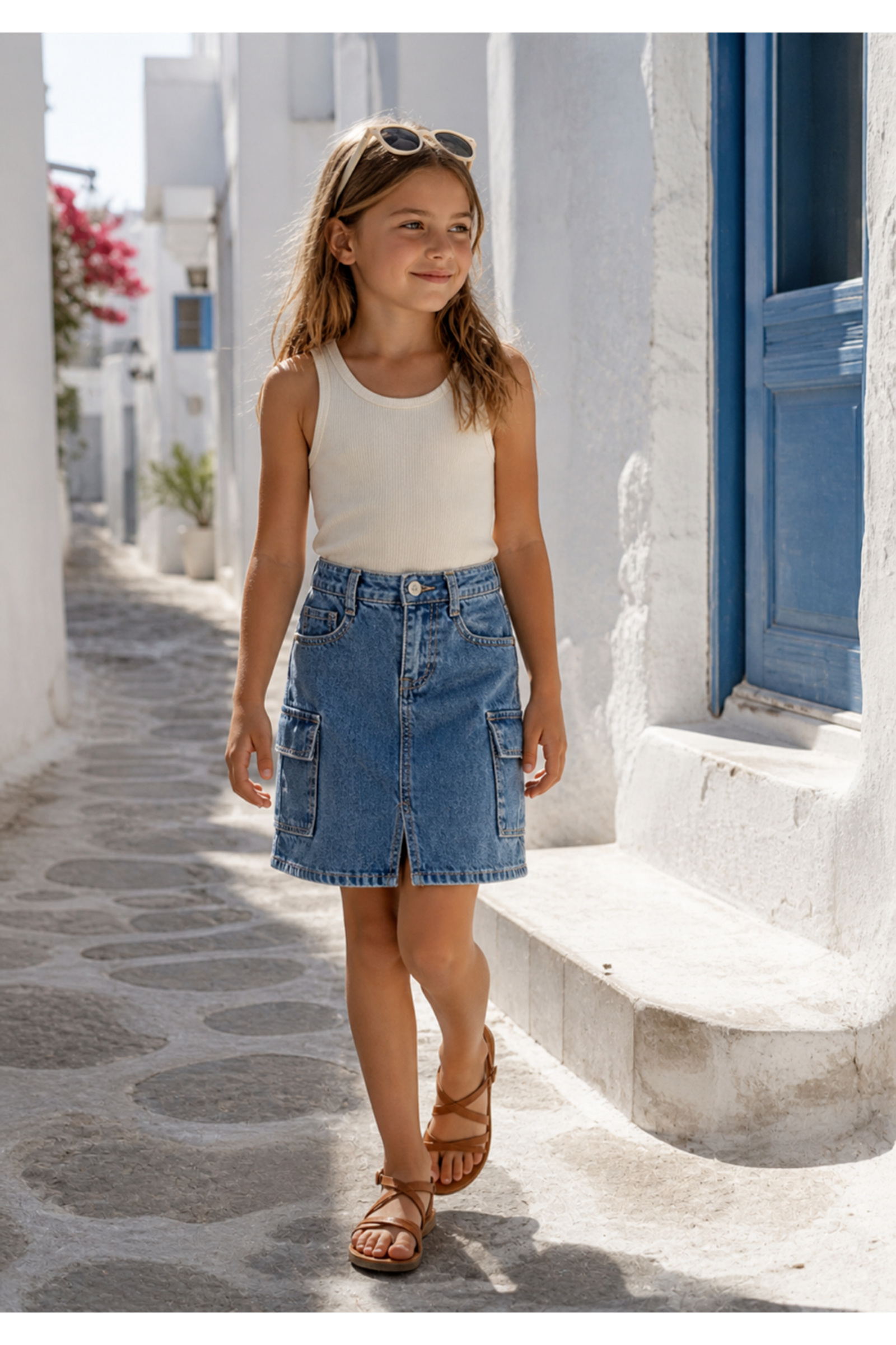 Grossiste Squared & Cubed - Jupe en jeans avec poches cargo