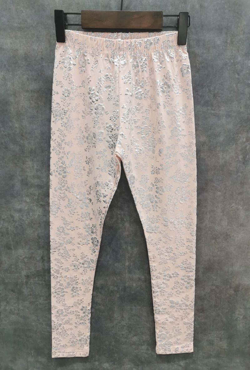 Grossiste Squared & Cubed - Legging en coton fin avec imprimé argenté irisé