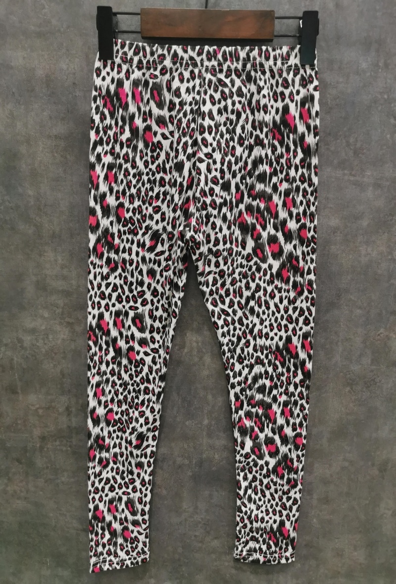 Grossiste Squared & Cubed - Legging en coton fin à imprimé léopard