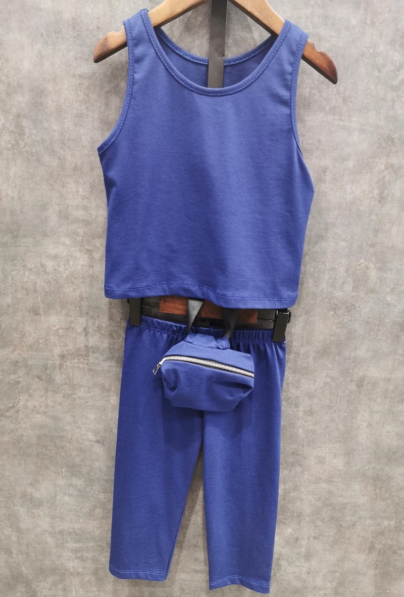 Grossiste Squared & Cubed - Ensemble debardeur et cycliste avec ceinture sac banane