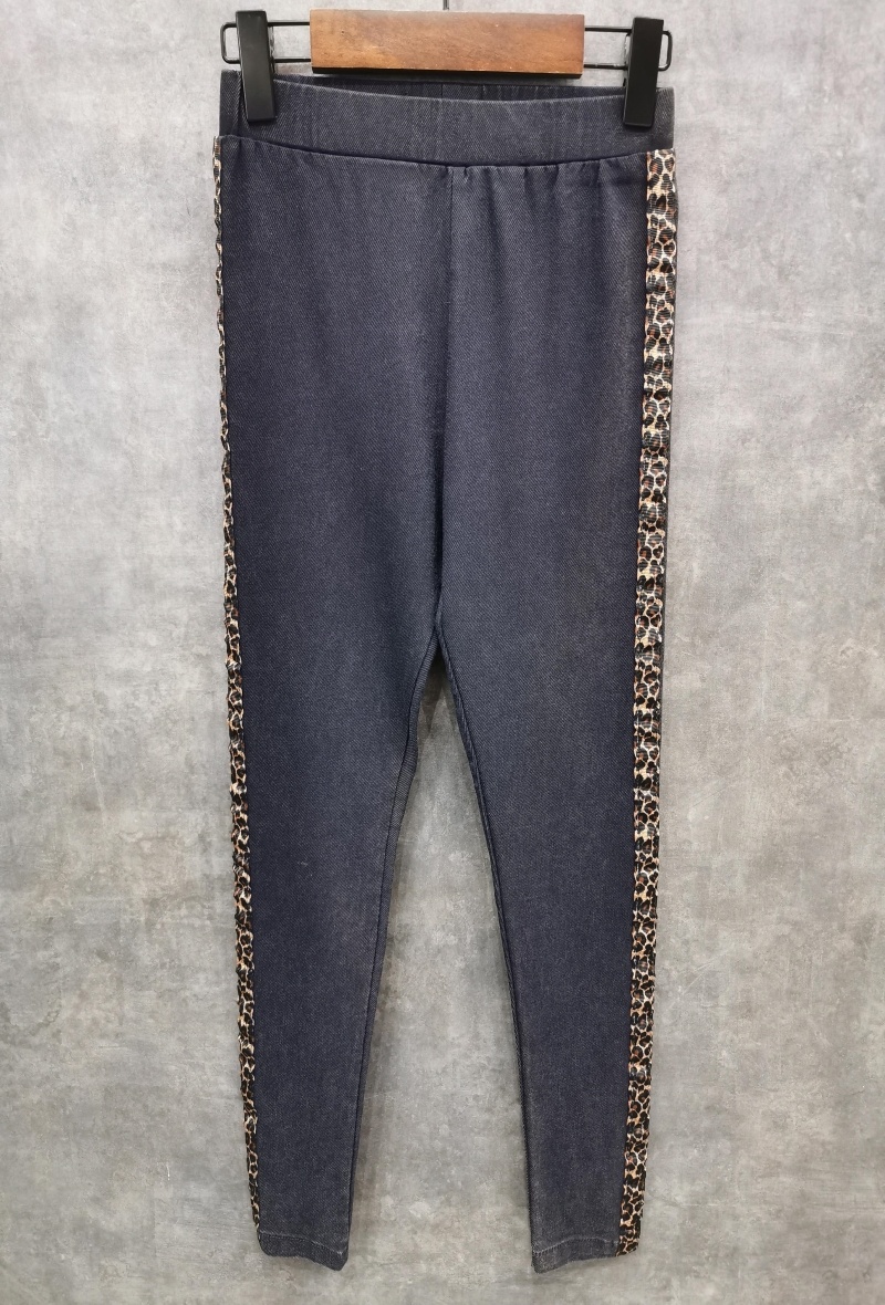 Grossiste Squared & Cubed - Jegging avec bandes laterales leopard