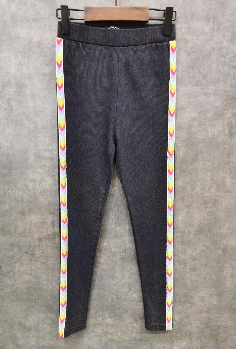 Grossiste Squared & Cubed - Jegging avec bandes laterales chevrons colores