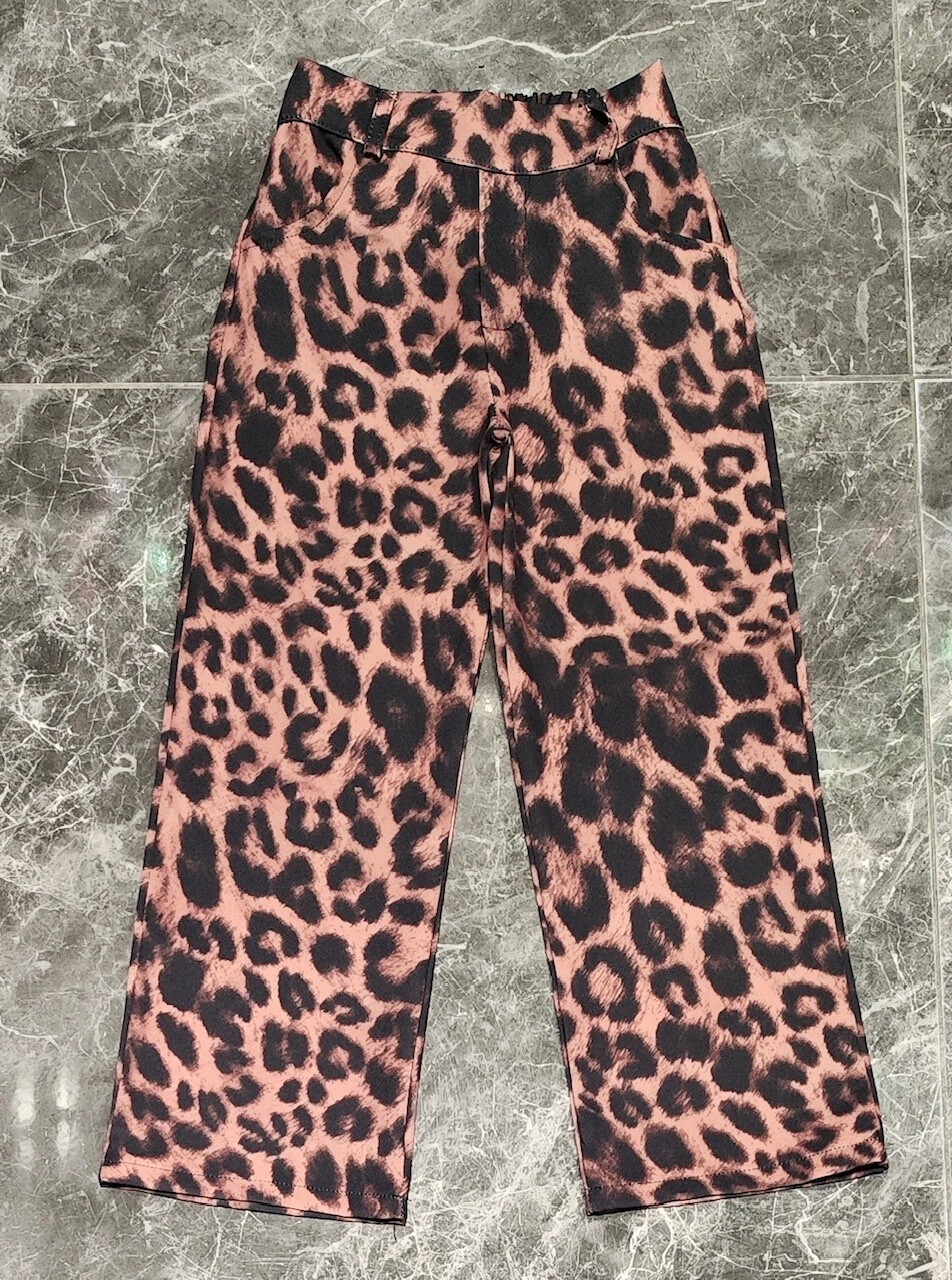 Grossiste Squared & Cubed - Pantalon wide leg fluide avec impression leopard