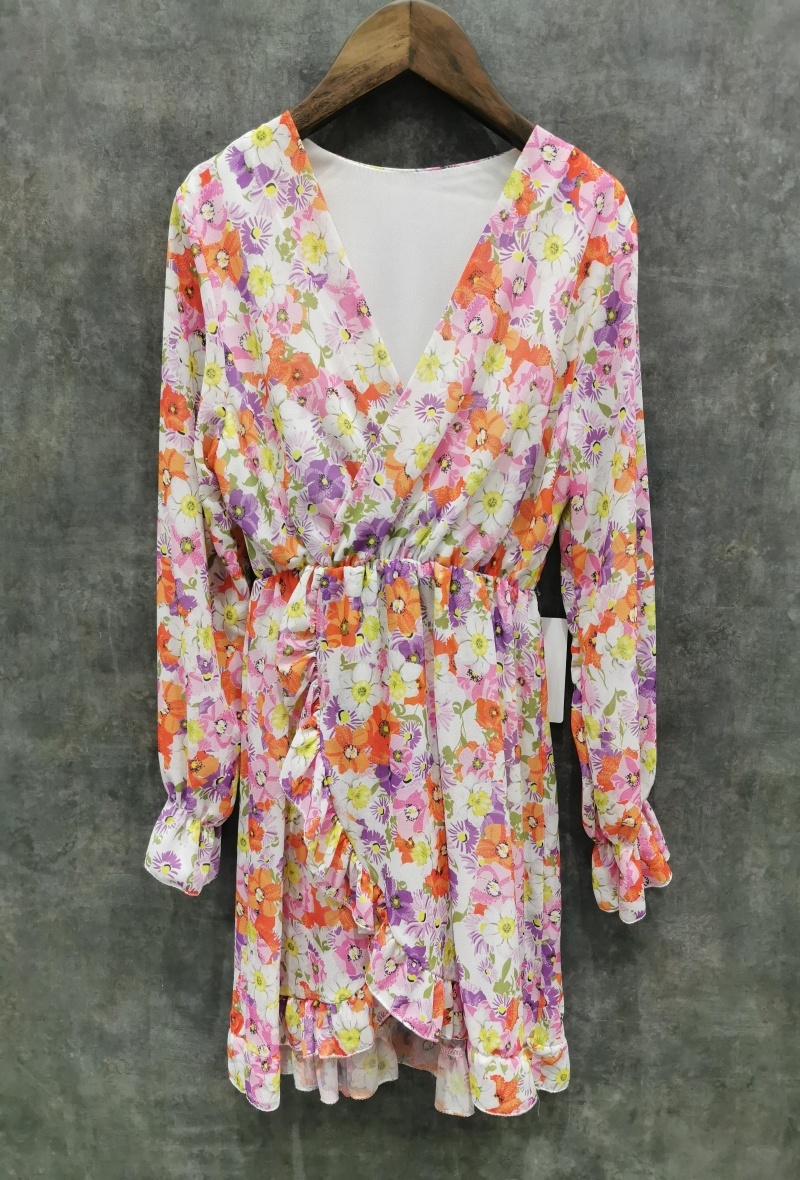 Grossiste Squared & Cubed - Robe en mousseline imprimée "FLEURS"