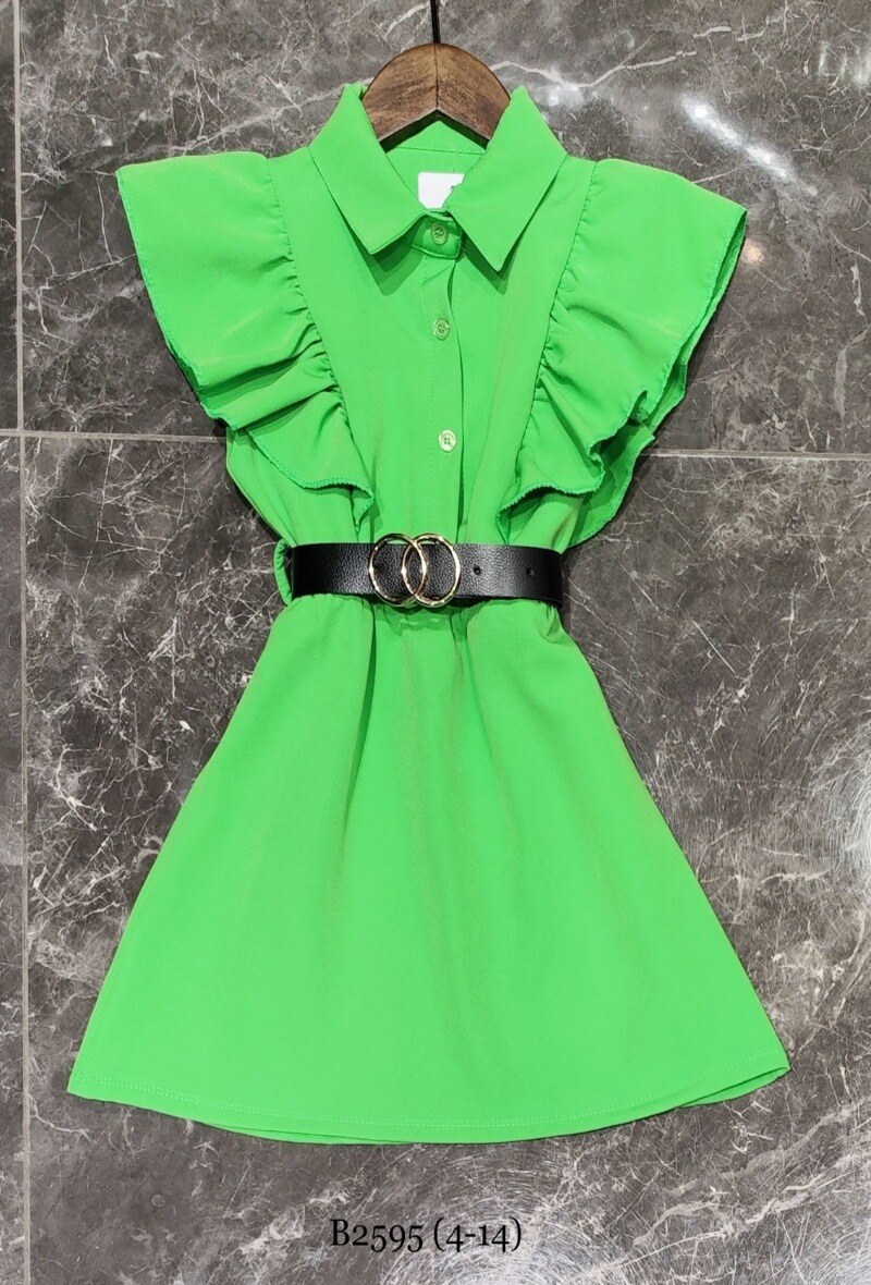 Grossiste Squared & Cubed - Robe à volants avec ceinture