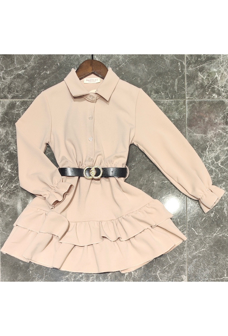 Grossiste Squared & Cubed - Robe à volants avec ceinture