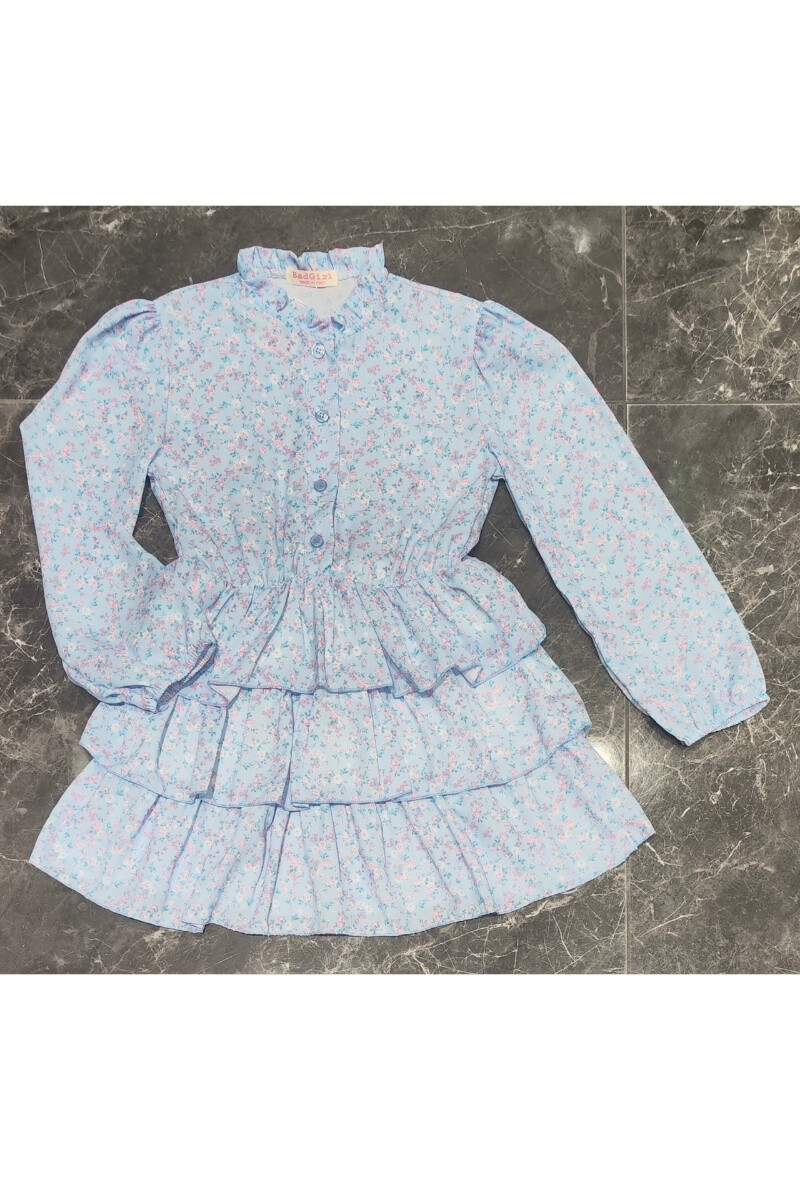 Wholesaler Squared & Cubed - Mousseline ruffle dress