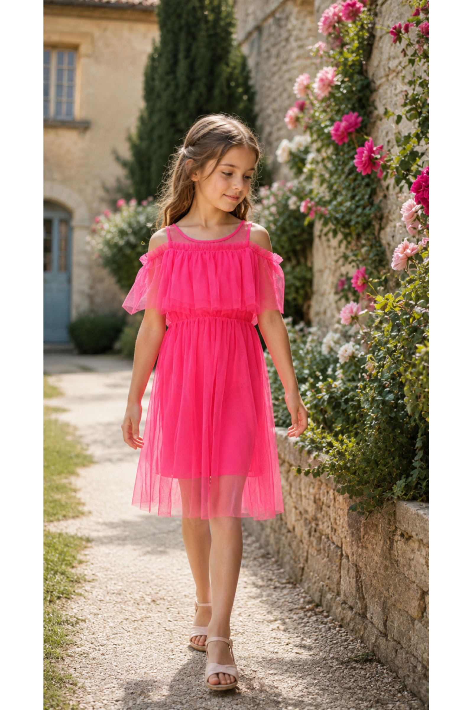 Grossiste Squared & Cubed - Robe fille en tulle mi-longue
