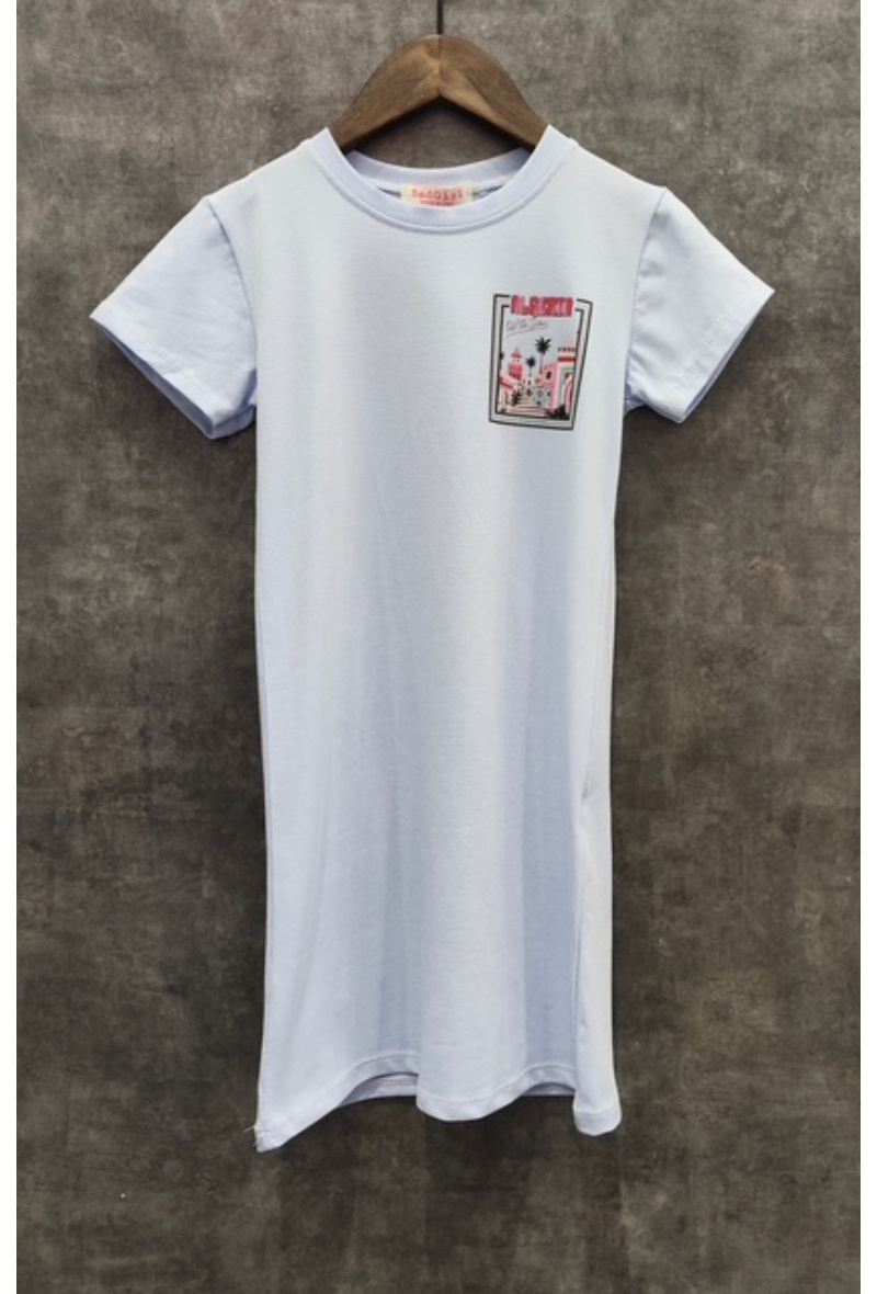 Grossiste Squared & Cubed - Robe tshirt en coton imprimée face + dos ALGERIA