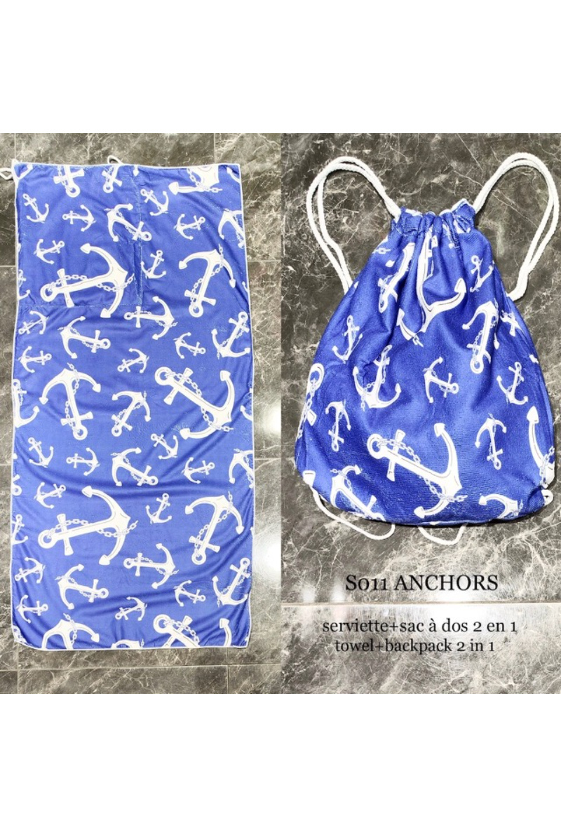 Grossiste Squared & Cubed - Serviette + sac à dos 2 en 1