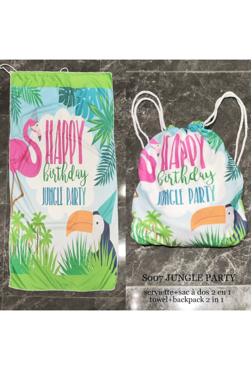 Wholesaler Squared & Cubed - Towel + backpack 2 in 1