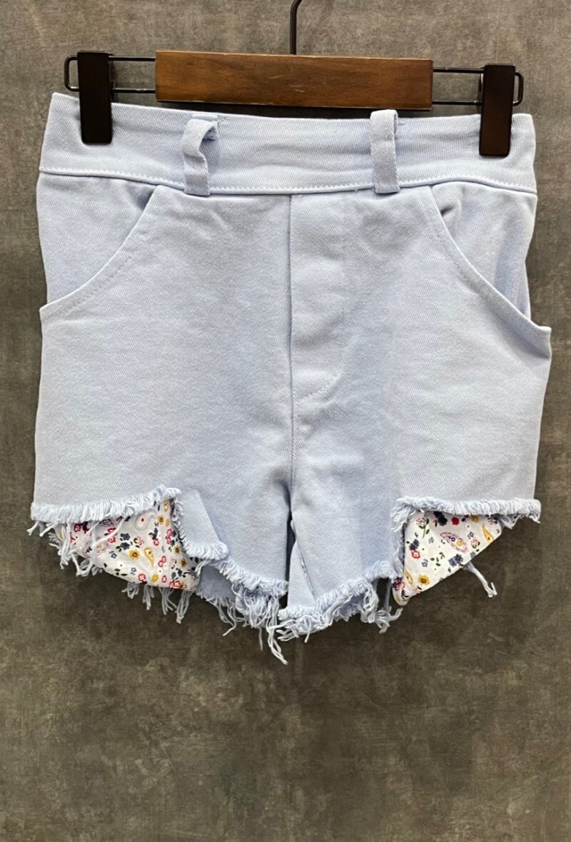 Short con tasche stampate liberty - Cielo azzurro - 1 - formato grande