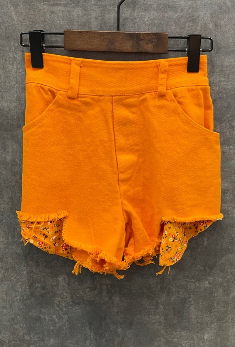 Short con tasche stampate liberty - Arancione - 1 - formato grande