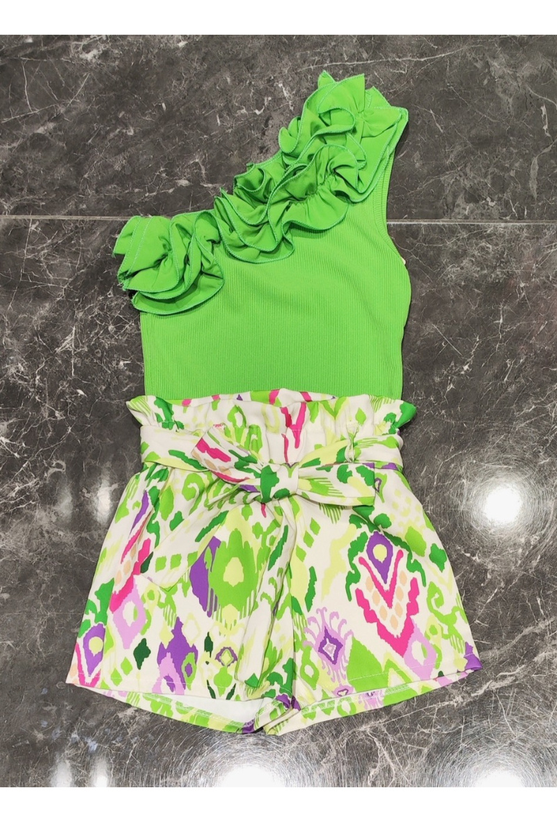 Rockshorts per ragazze - Verde Mela - 2 - formato grande