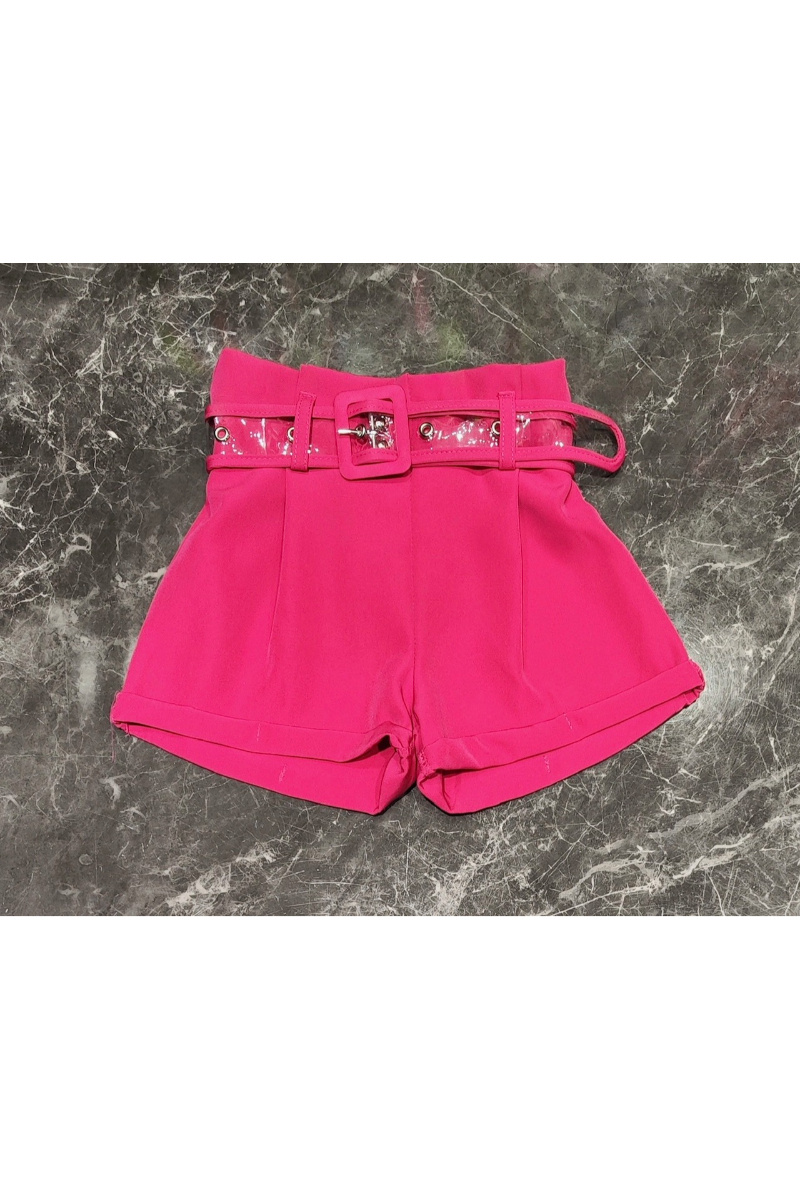 Short ragazza con cintura - Fucsia - 1 - formato grande