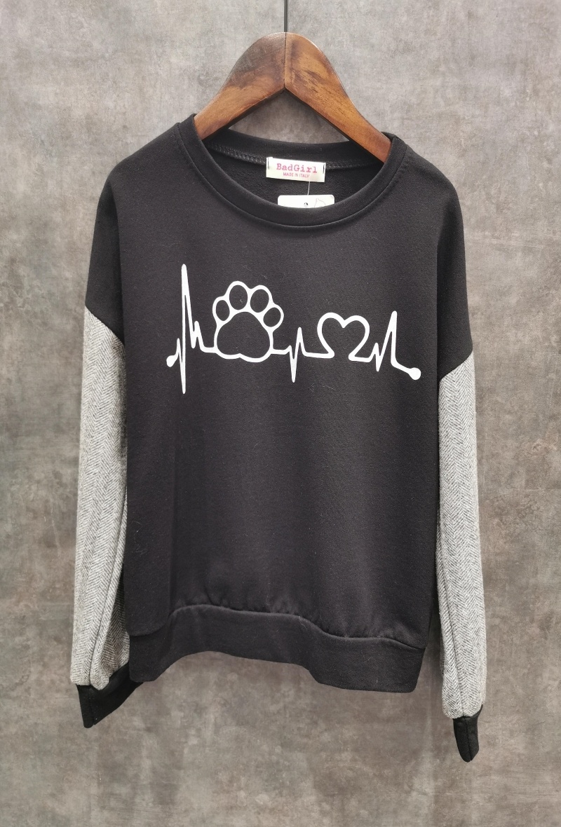 Grossista Squared & Cubed - Maglione a girocollo con motivo a zigzag e maniche a contrasto