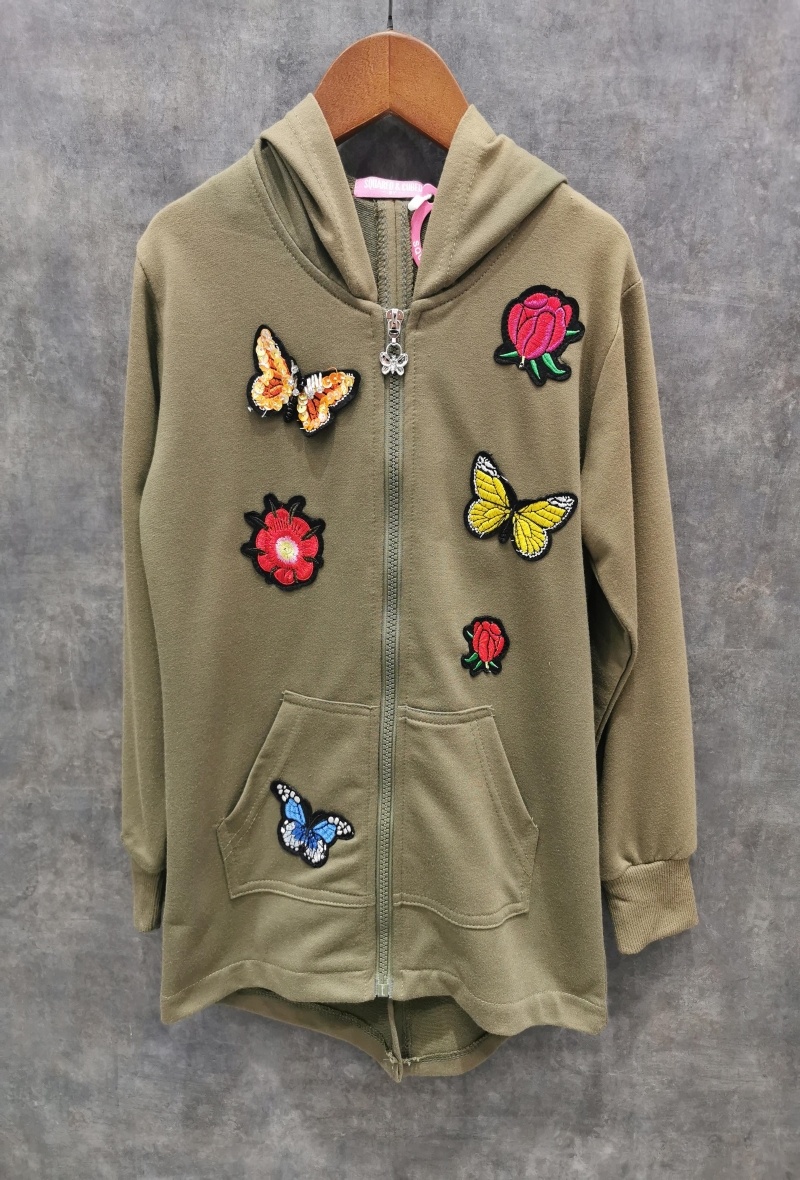 Grossista Squared & Cubed - Felpa con cappuccio con zip e toppe