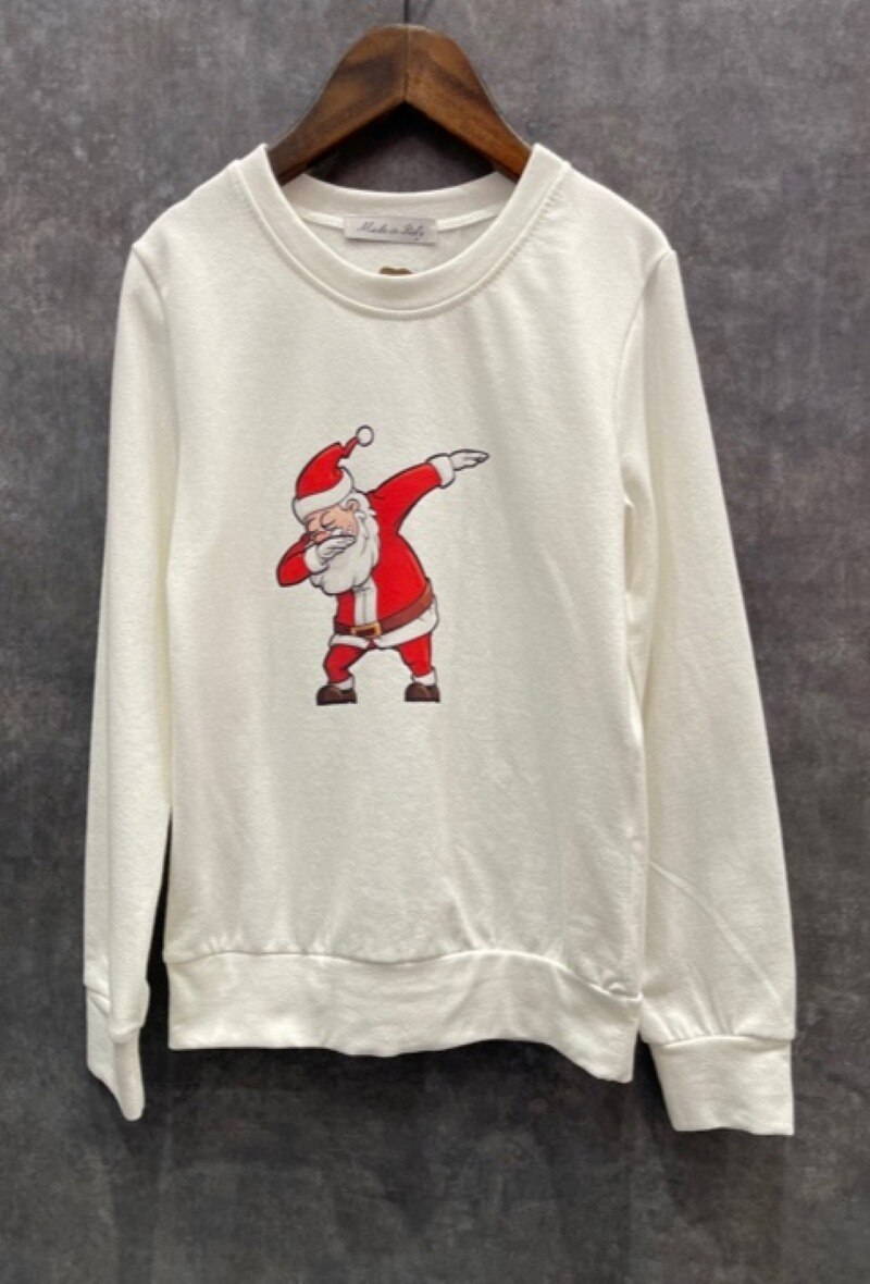 Grossiste Squared & Cubed - Sweat à col rond molletonné mixte imprimé "SANTA DAB"