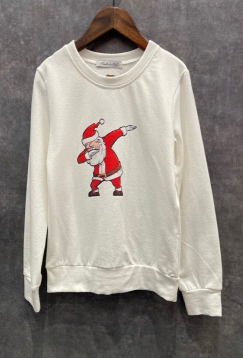 Grossiste Squared & Cubed - Sweat à col rond molletonné mixte imprimé "SANTA DAB"
