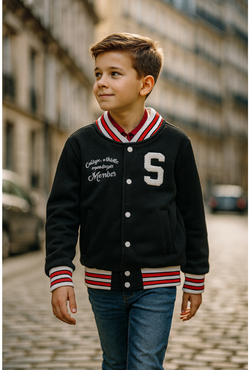 Grossiste Squared & Cubed - Veste teddy college en molleton