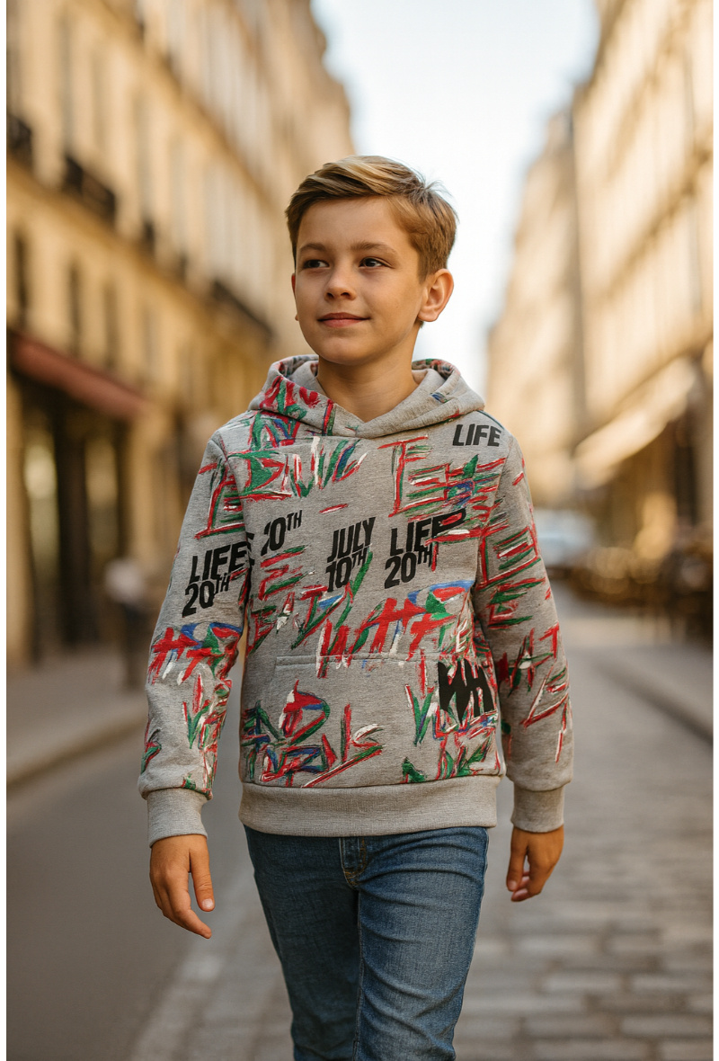 Grossiste Squared & Cubed - Sweat à capuche en molleton PAINT