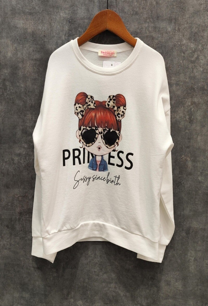 Grossiste Squared & Cubed - Sweat col rond fille  SASSY