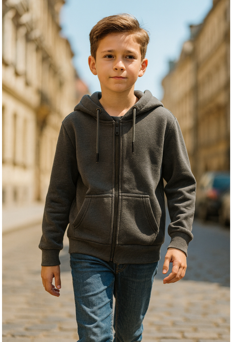 Wholesaler Squared & Cubed - Plain color hooded sweatjacket