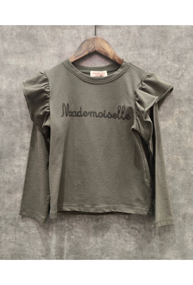 Grossiste Squared & Cubed - Sweat fille avec volants Mademoiselle