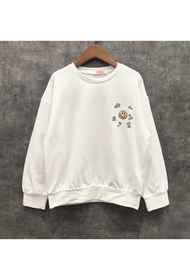 Grossiste Squared & Cubed - Sweat oversize fille avec impression face + dos