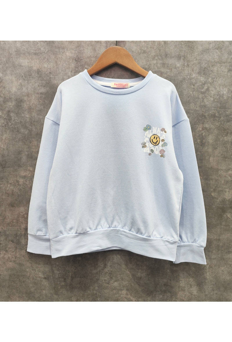 Grossiste Squared & Cubed - Sweat oversize fille avec impression face + dos