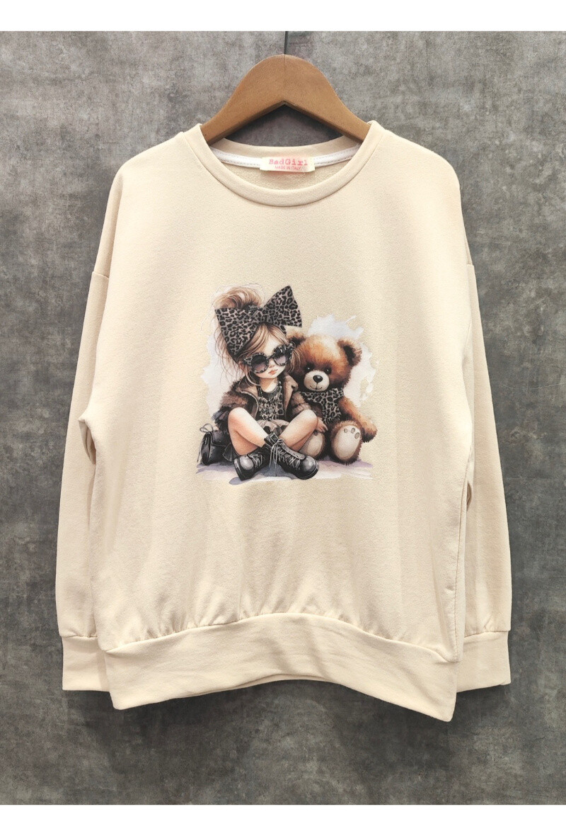 Wholesaler Squared & Cubed - Girl oversize sweater with printing