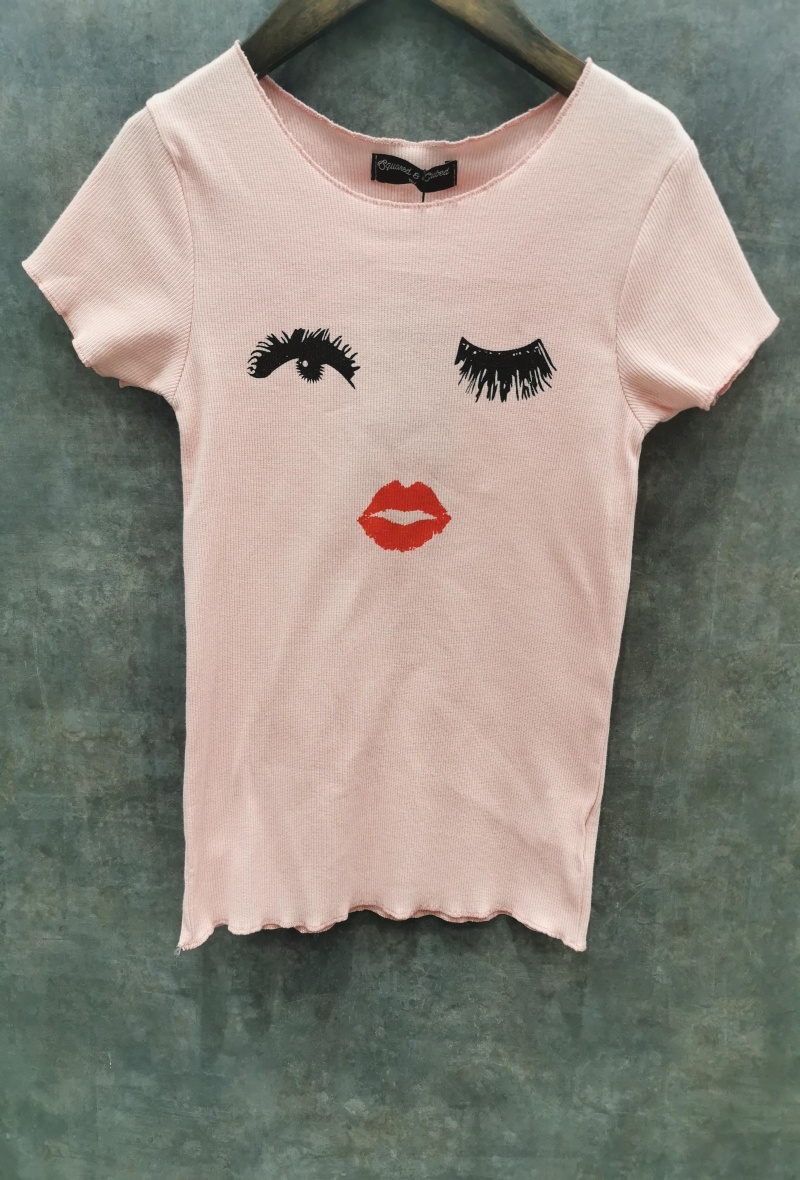 Grossiste Squared & Cubed - Tshirt en coton cotele imprime