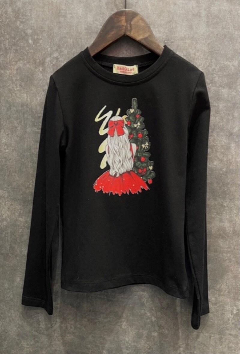 Grossiste Squared & Cubed - Tshirt manches longues molletonné imprimé "CHRISTMAS BLOND-HAIRED GIRL"
