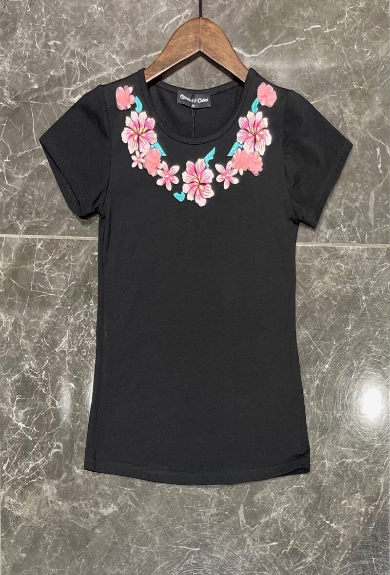 Grossiste Squared & Cubed - Tshirt imprimé avec détails en tulle