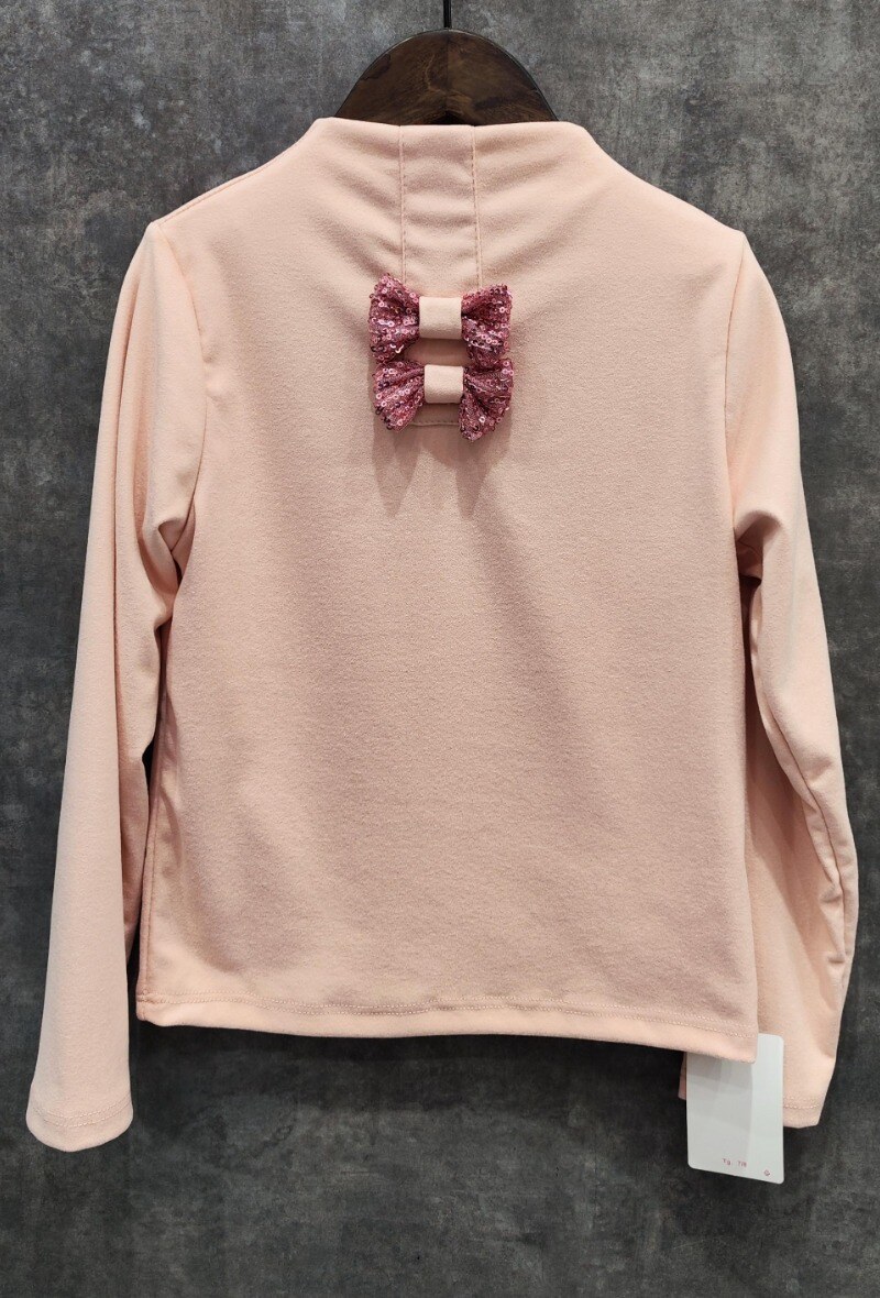 Grossiste Squared & Cubed - Tshirt à manches longues avec noeuds à sequins