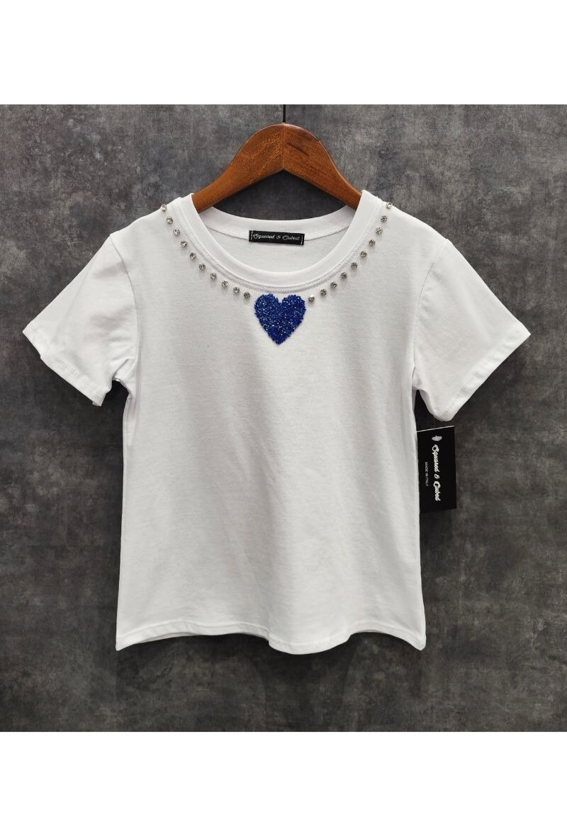 Grossista Squared & Cubed - Maglietta ragazza con strass fantasiosi