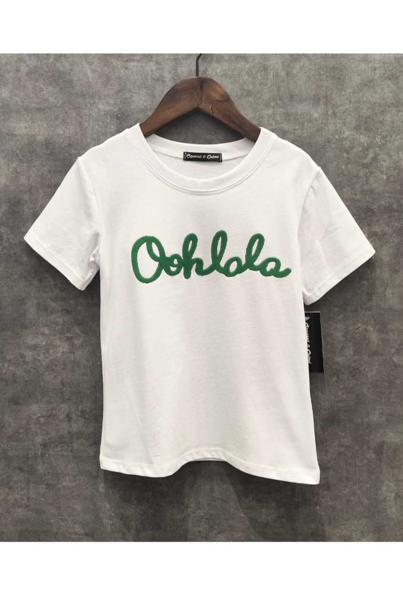 Wholesaler Squared & Cubed - Girls' t-shirt with velvet patch