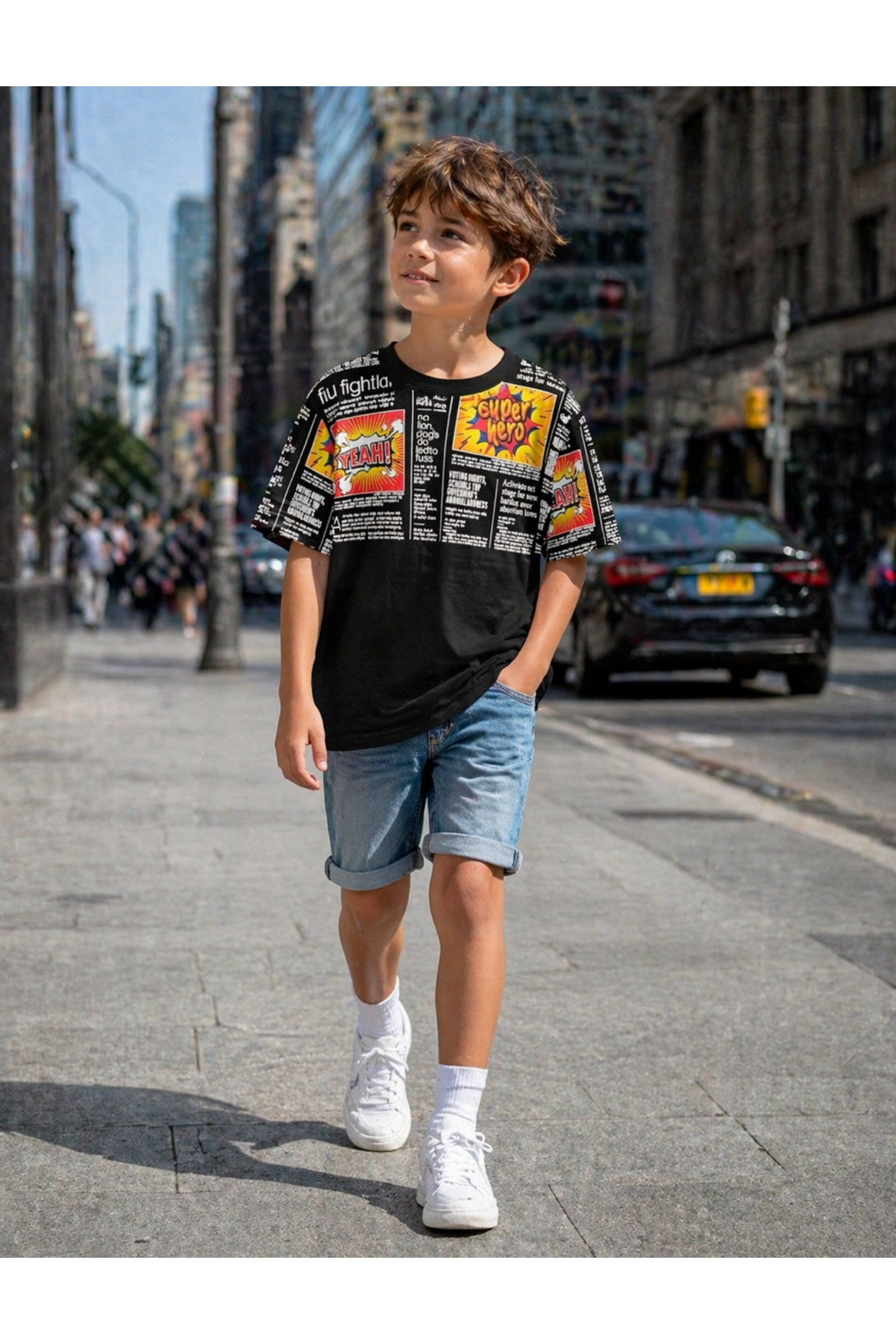 Grossiste Squared & Cubed - Tshirt en coton garçon imprimé