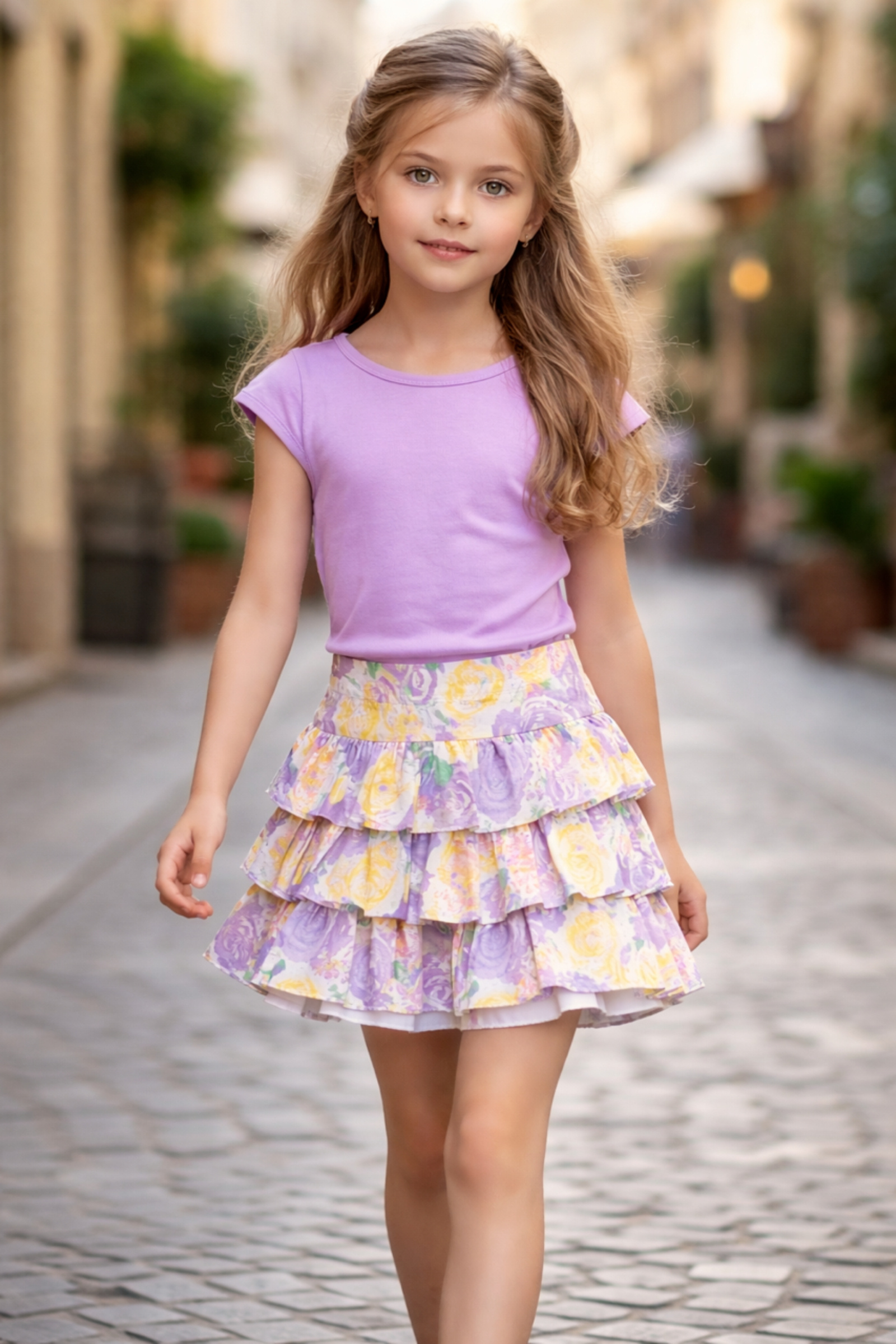 Wholesaler Squared & Cubed - Girls' plain tank top in soft cotton