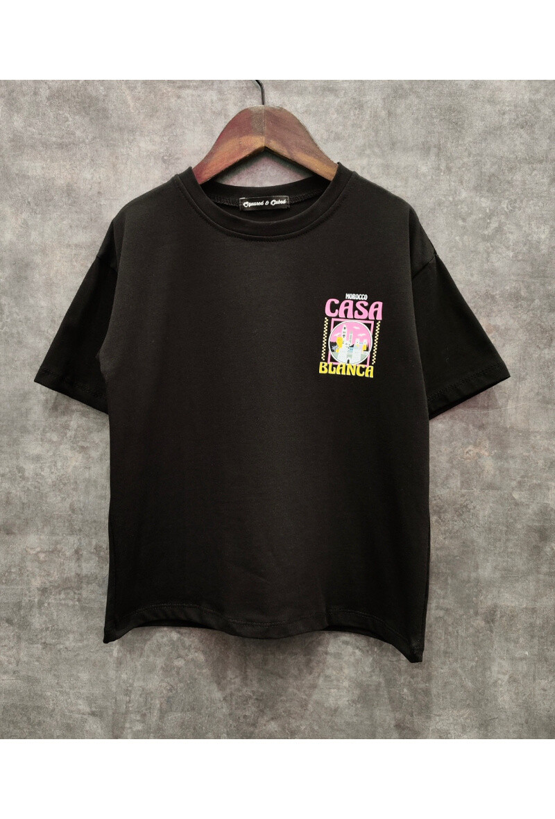 Großhändler Squared & Cubed - Uversize Unisex T -Shirt mit Casablanca Face + Rückendruck