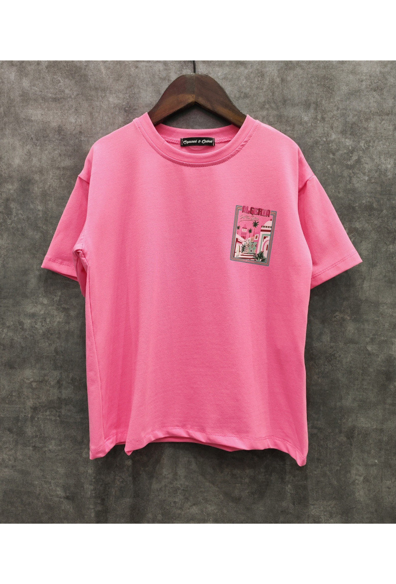 Grossiste Squared & Cubed - Tshirt oversize unisexe à impression ALGERIA face + dos