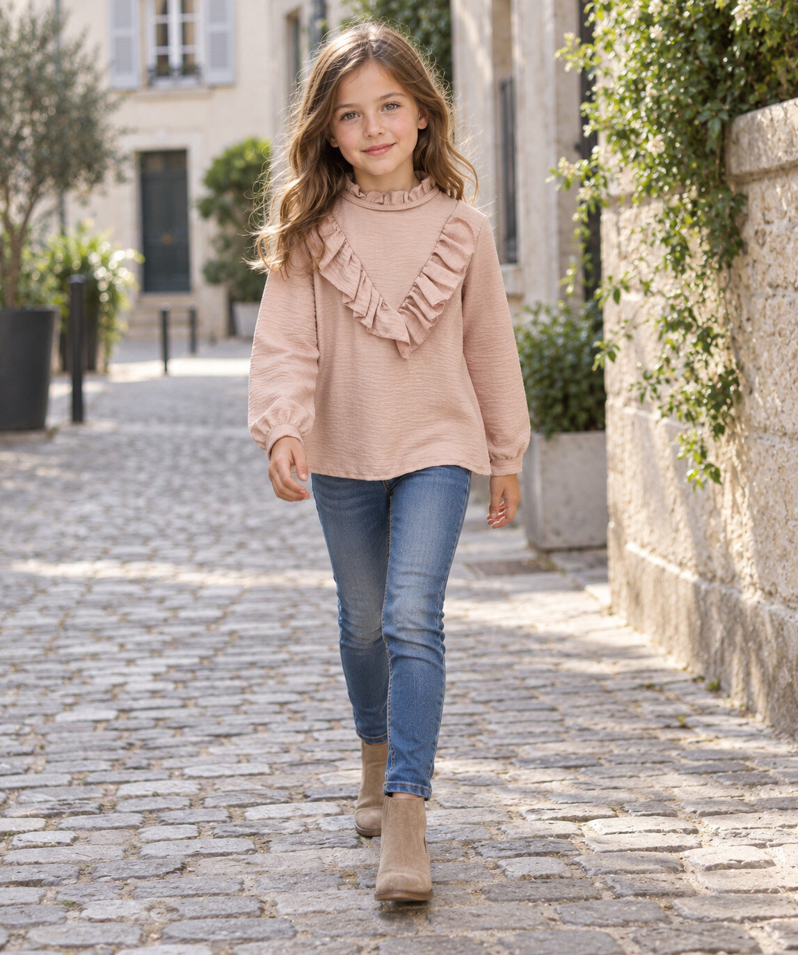 Grossiste Squared & Cubed - Blouse fille à volants