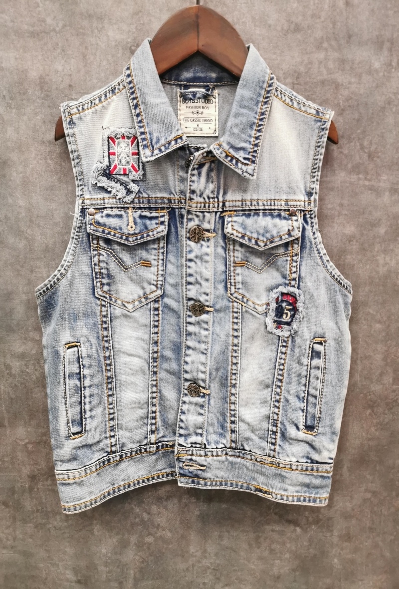 Grossiste Squared & Cubed - Veste en jean sans manches mixte