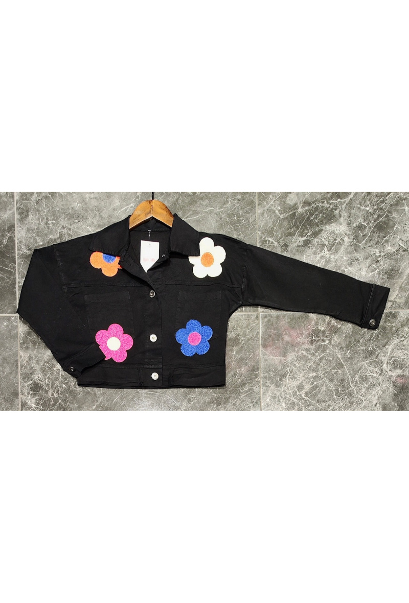 Grossista Squared & Cubed - Giacca per bambina con toppe effetto peluche