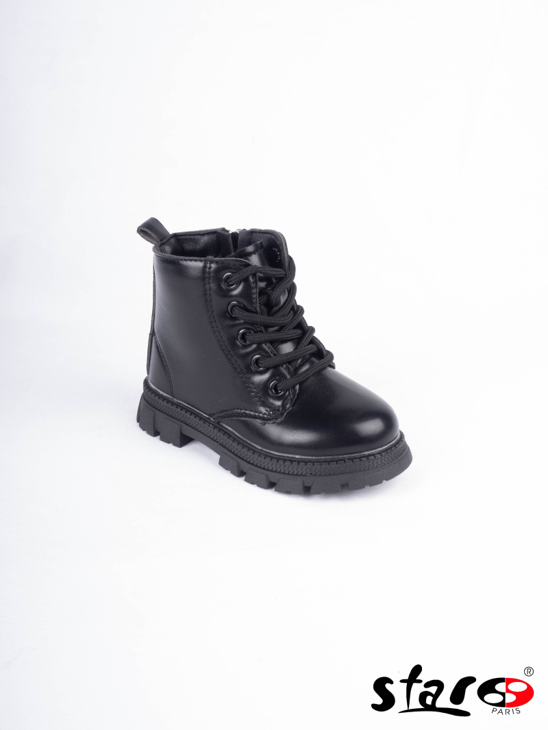 Grossiste Star Paris - Bottines à lacets et ZIP sur le côté