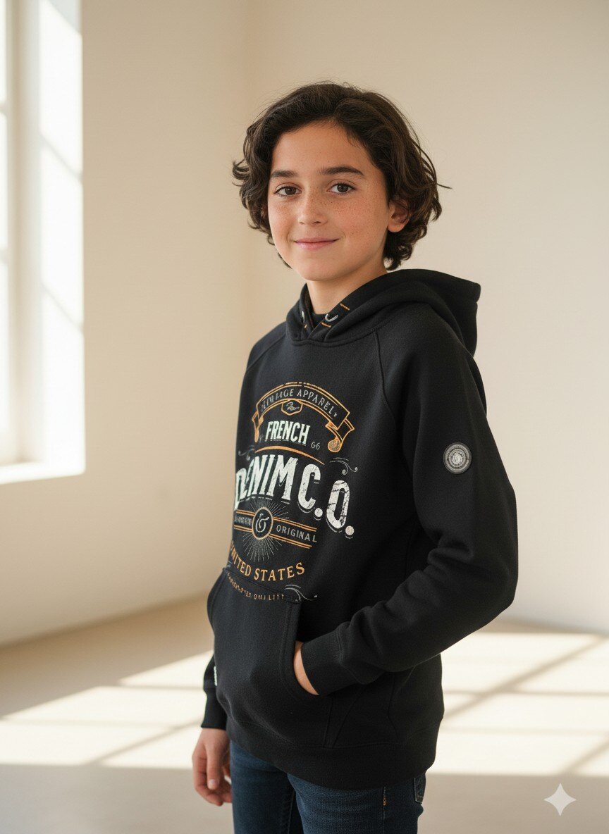 Mayorista STONE LEGEND - Sudadera con capucha raglán estampado Vintage