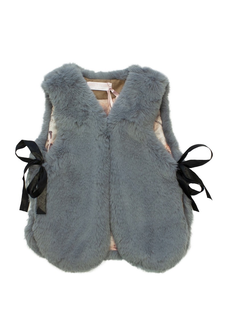Wholesaler Sweety Fashion - Sleeveless  Faux fur vest