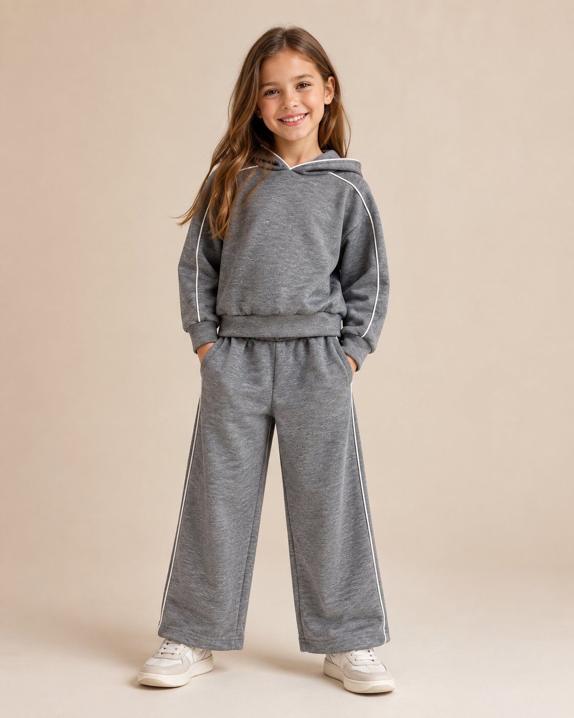 Grossiste Tiffany fashion - ENSEMBLE avec capuche et pantalon assorti, confortable et tendance, disponible en plusieurs couleurs.