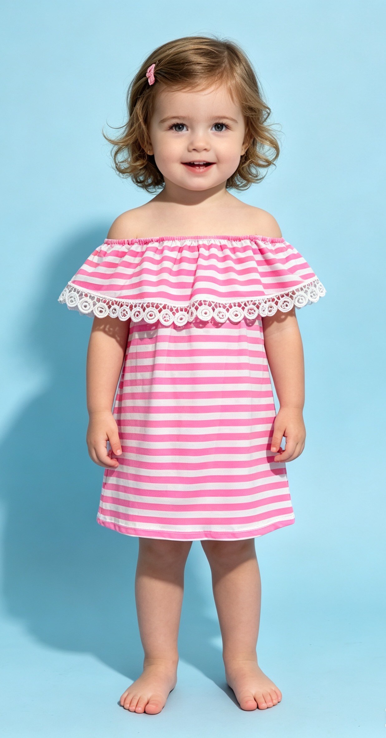 Wholesaler Tiffany fashion - Striped cotton printed dress