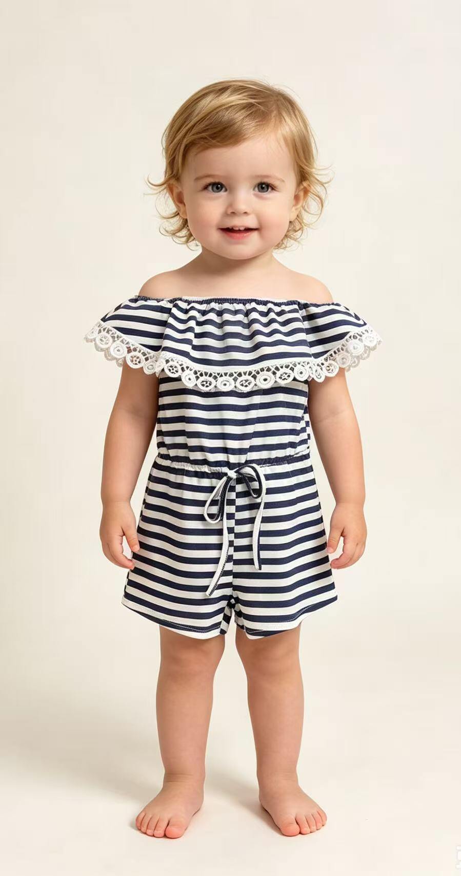 Grossiste Tiffany fashion - COMBINAISON EN COTON À RAYURES